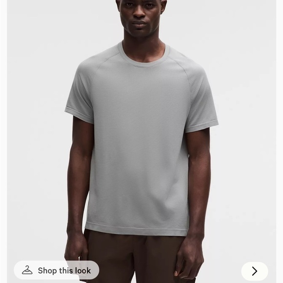 Lululemon Shirt Mens Beige Sz M Tan Metal Vent Tech Outdoor Gym Casual Gorpcore - Picture 2 of 12